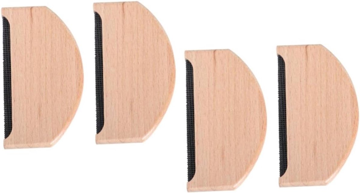 Kleding Scheerapparaat - Pluisverwijderaar Ontpluizer - Kleding Onderhoud - Geen Batterij Nodig - 7.5 x 4.3 x 1.4 cm - Houtkleur
