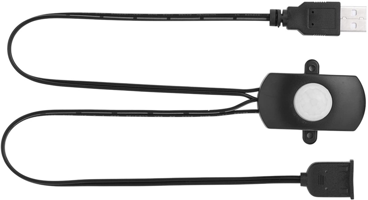 Dailygoody - Mini Bewegingssensor - Automatische Schakelaar - Energiezuinig - Zwart - USB-interface - Voor woning en kantoor - Bewegingsdetectie