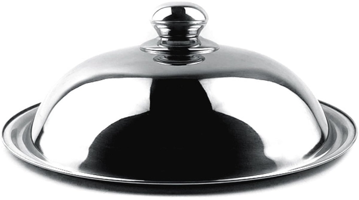 Dailygoody - Roestvrij Stalen Pot Deksel - Universele Pan Cover - Perfect voor Soep Potten - 34 cm - Keuken Accessoire - Geschikt voor Thuis en R