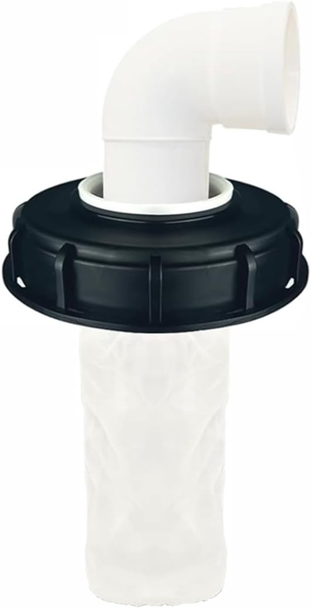 Luchtdicht IBC Lid Filter 165 mm met 90 graden nylon filter, wasbaar, ideaal voor regenwateropvang en tankbedekking