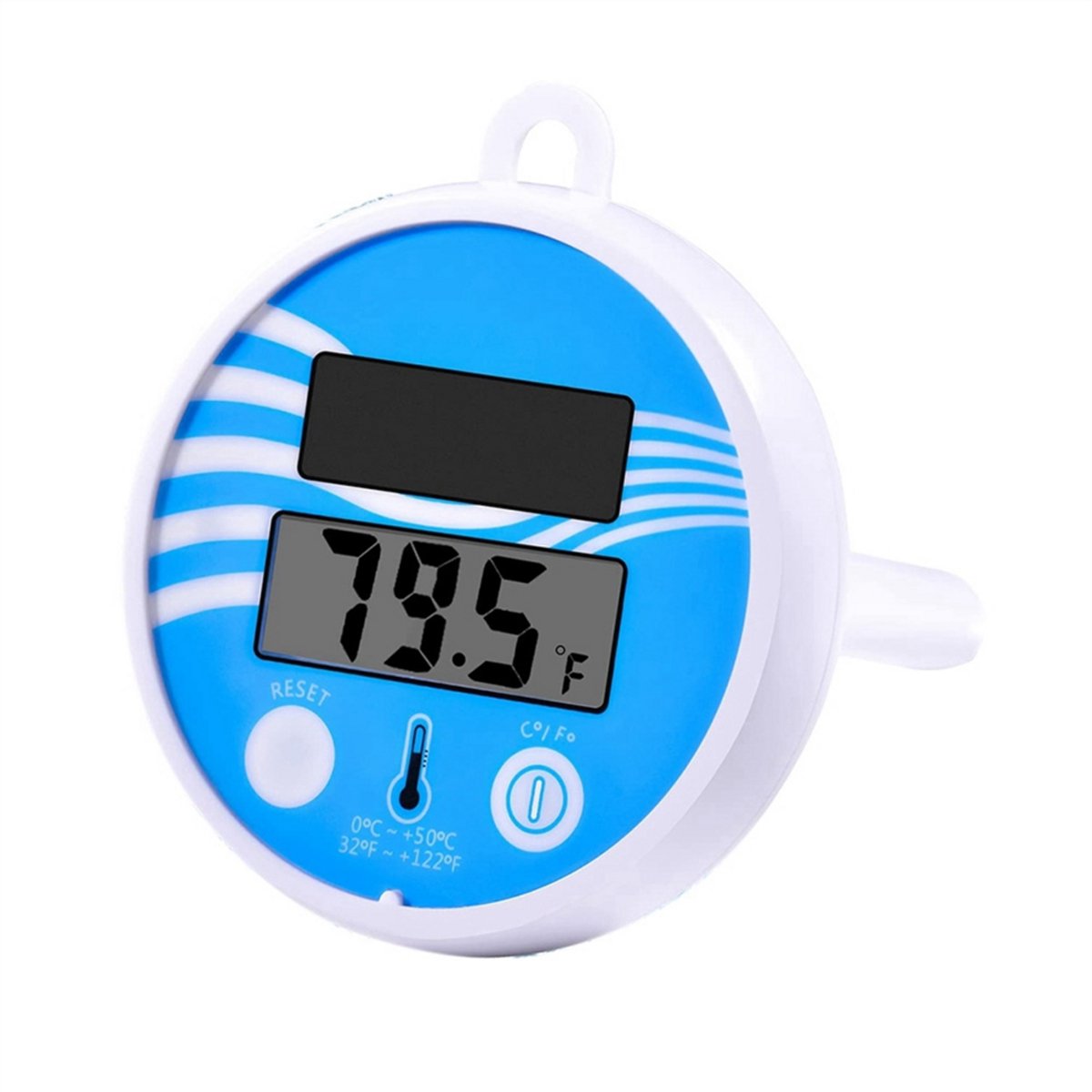 Draadloze drijvende zwembadthermometer - Digitale zwembadthermometer op zonne-energie