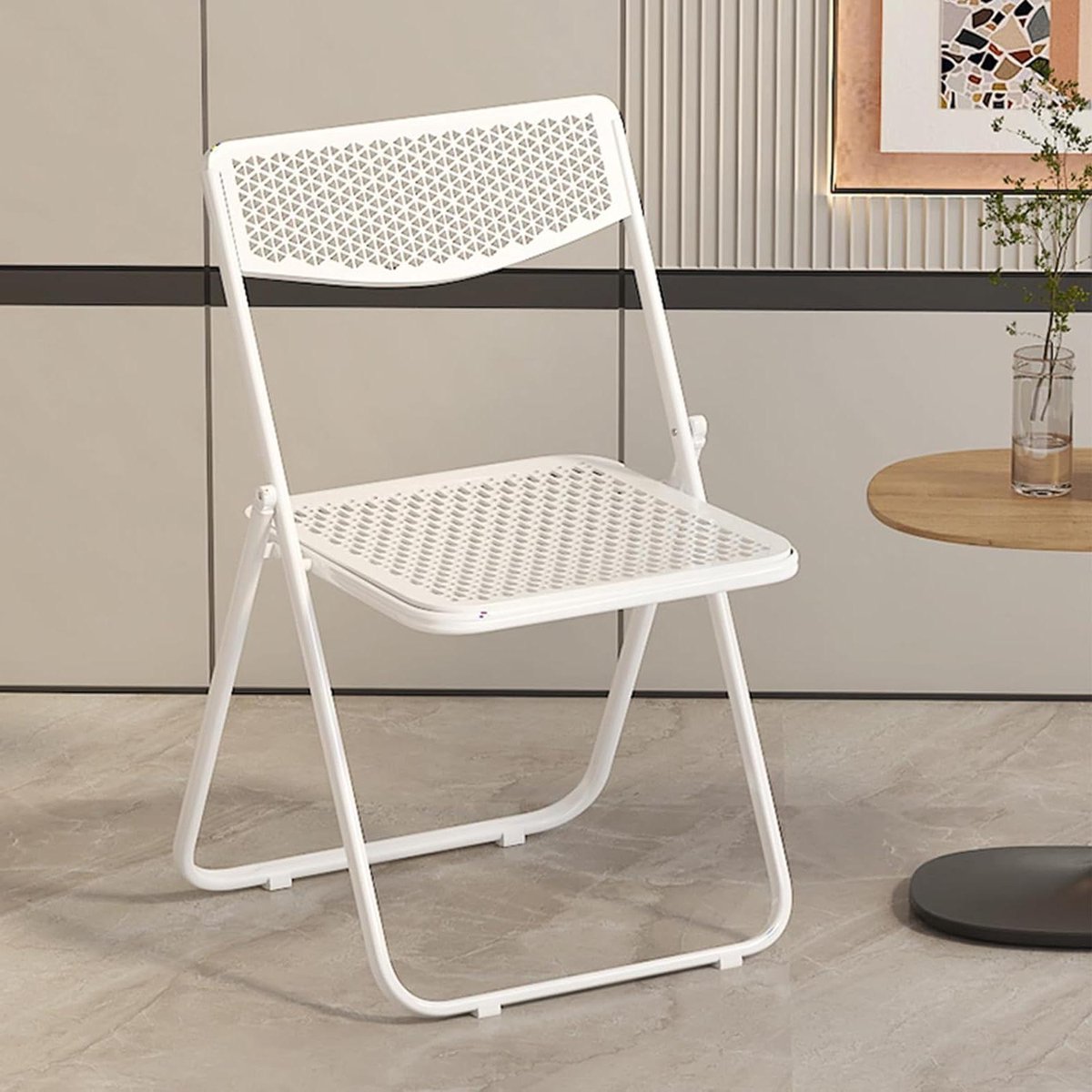 Klapstoel - Campingstoel Outdoor stoel - Buiten Zitten - Waterdicht Roestvrij - 16 inch - Zwart