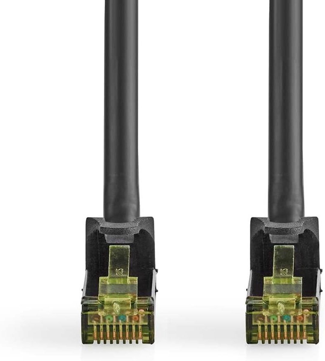 Netwerkkabel CAT7 - Ethernet Kabel - Internet Verbinding - Dubbel Afgeschermd - 5 meter - Zwart