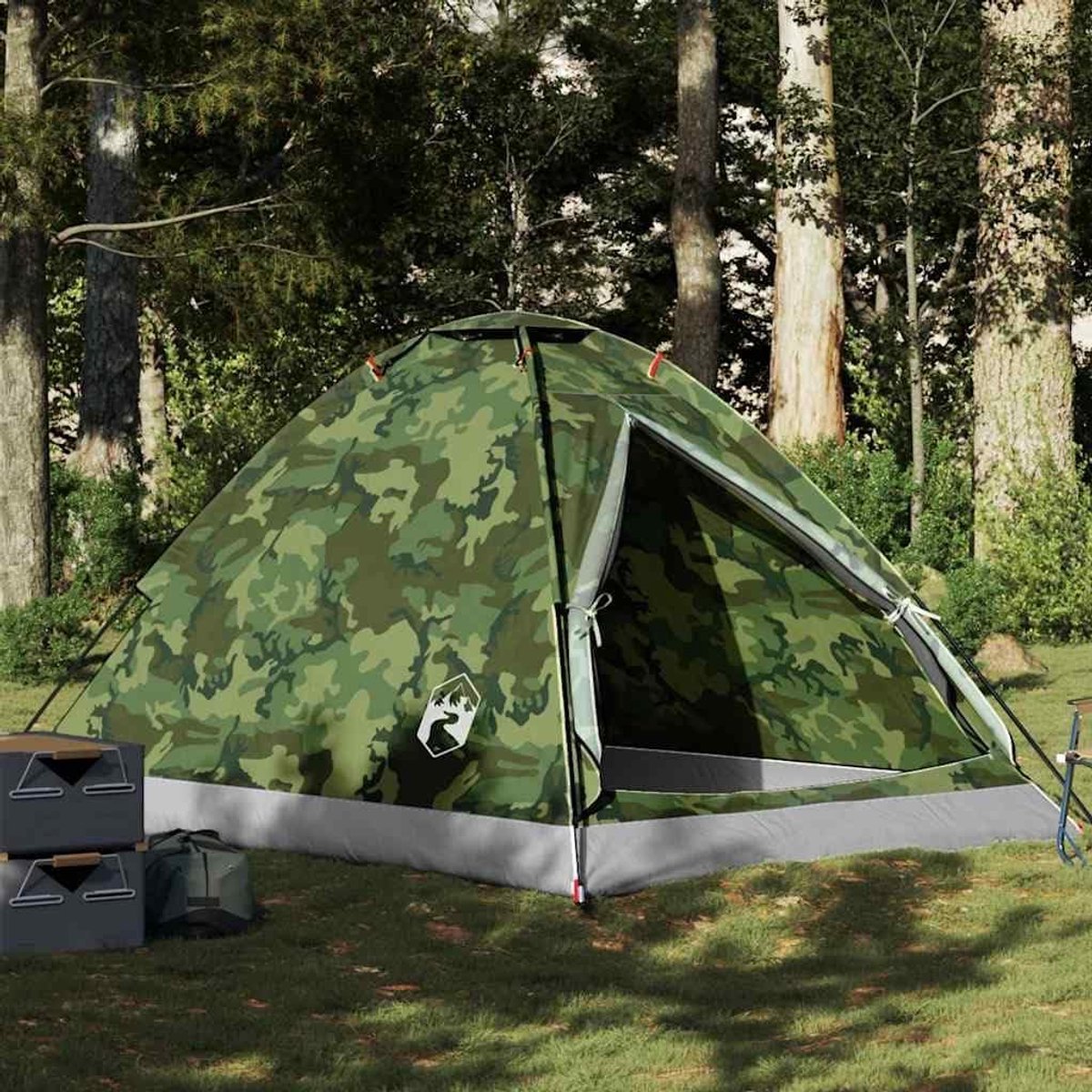 Koepeltent 4 Personen - Kampeertent Waterdicht - Kamperen Avonturen - Met Ventilatie Opbergruimte - 248 x 212 x 136 cm