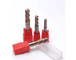 CNC Freesbits - Neus Radius Frezen - Metaal Bewerken - HRC55 Hardmetalen - D4.0-D20 - Zilver
