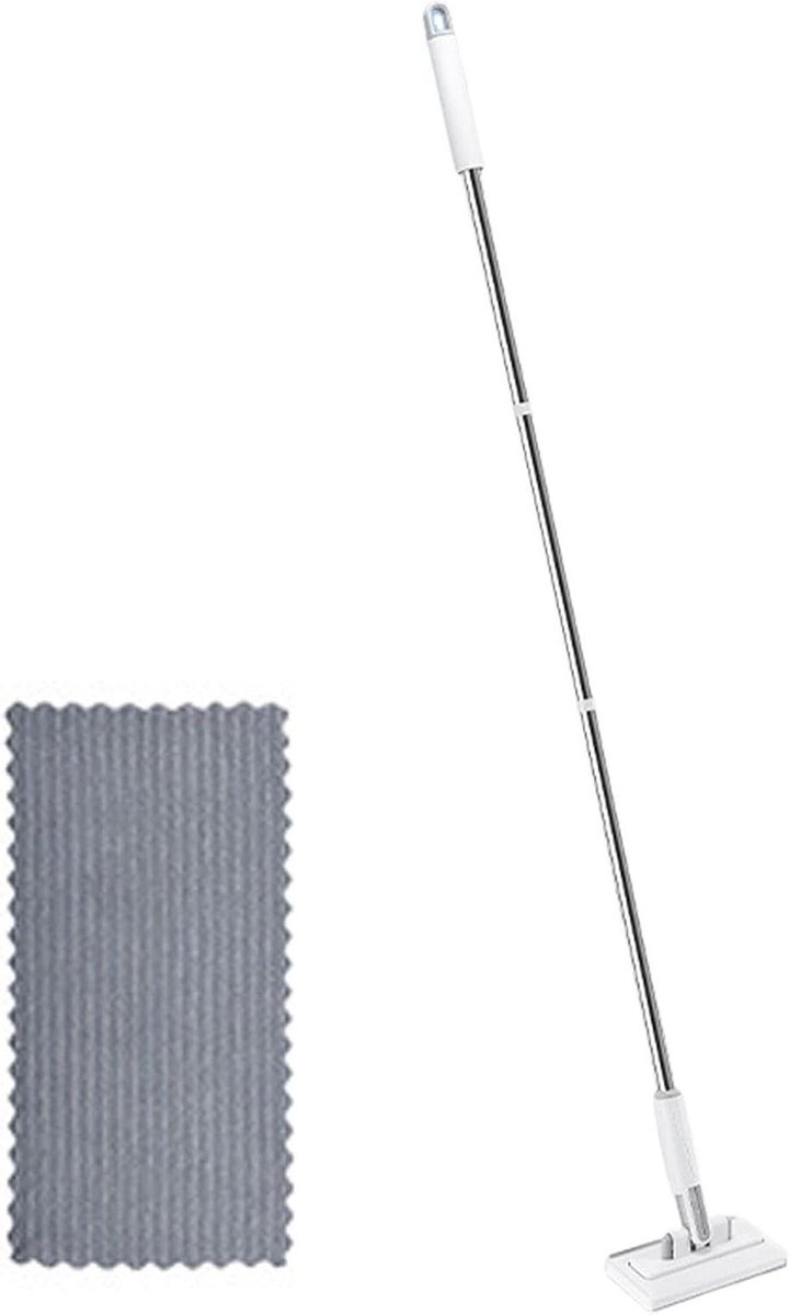 Mini-mop - Kleine dweil - Kleine ruimtes reinigen - Handsfree bediening - 123 cm - null