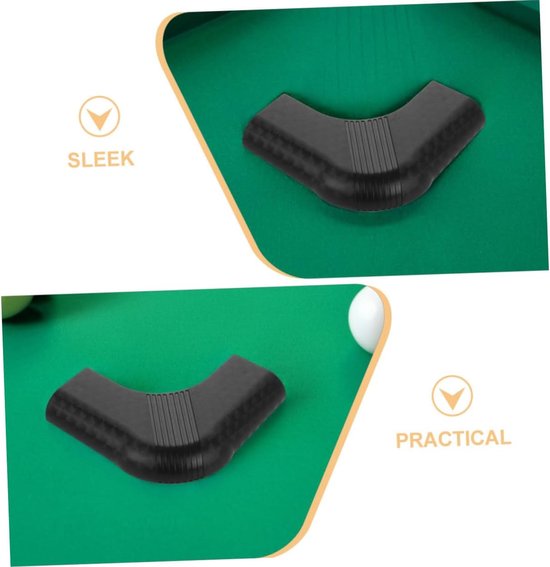 Hoekbeschermers Biljarttafel - Tafelhoekbeschermers Pooltafel - Meubilair Beschermen - Antislip Nylon Materiaal - 13x13x2 cm - Zwart — afbeelding 4