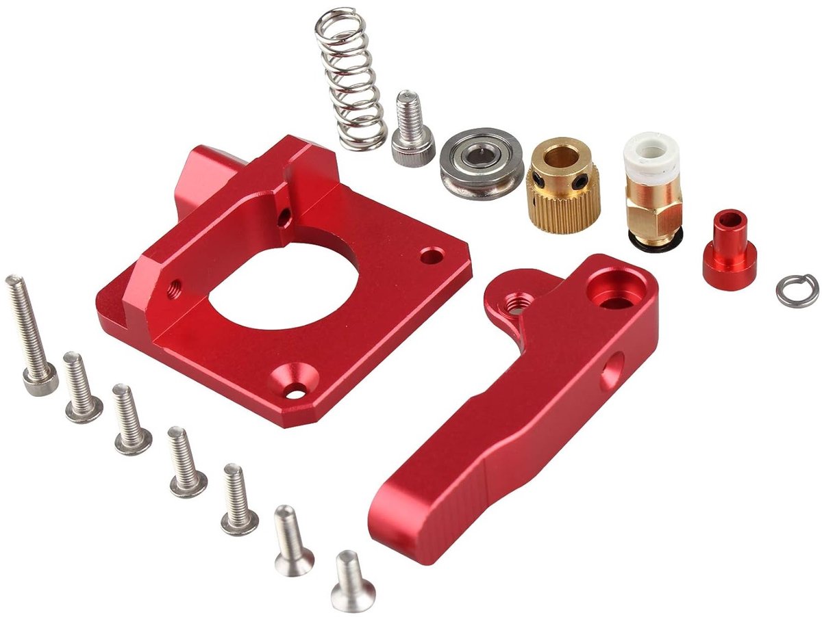 3D printer extruder MK8 - aluminium vervangingskit - verbeterde stabiliteit - geschikt voor 1.75mm filament - ShopVlot