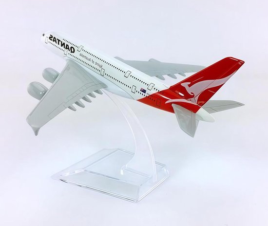Vliegtuigmodel Airbus A380 - Modelvliegtuig Metaal - Verzamelen Display - 1:400 Schaal - 16cm - Kangoeroe Livery