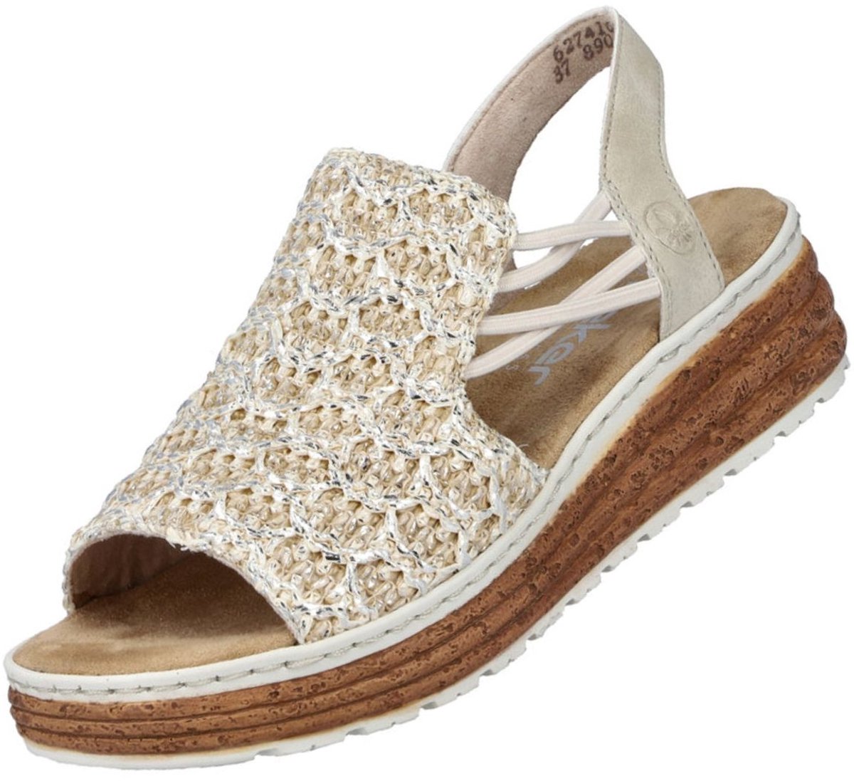 Rieker -Dames - beige - sandalen - maat 43