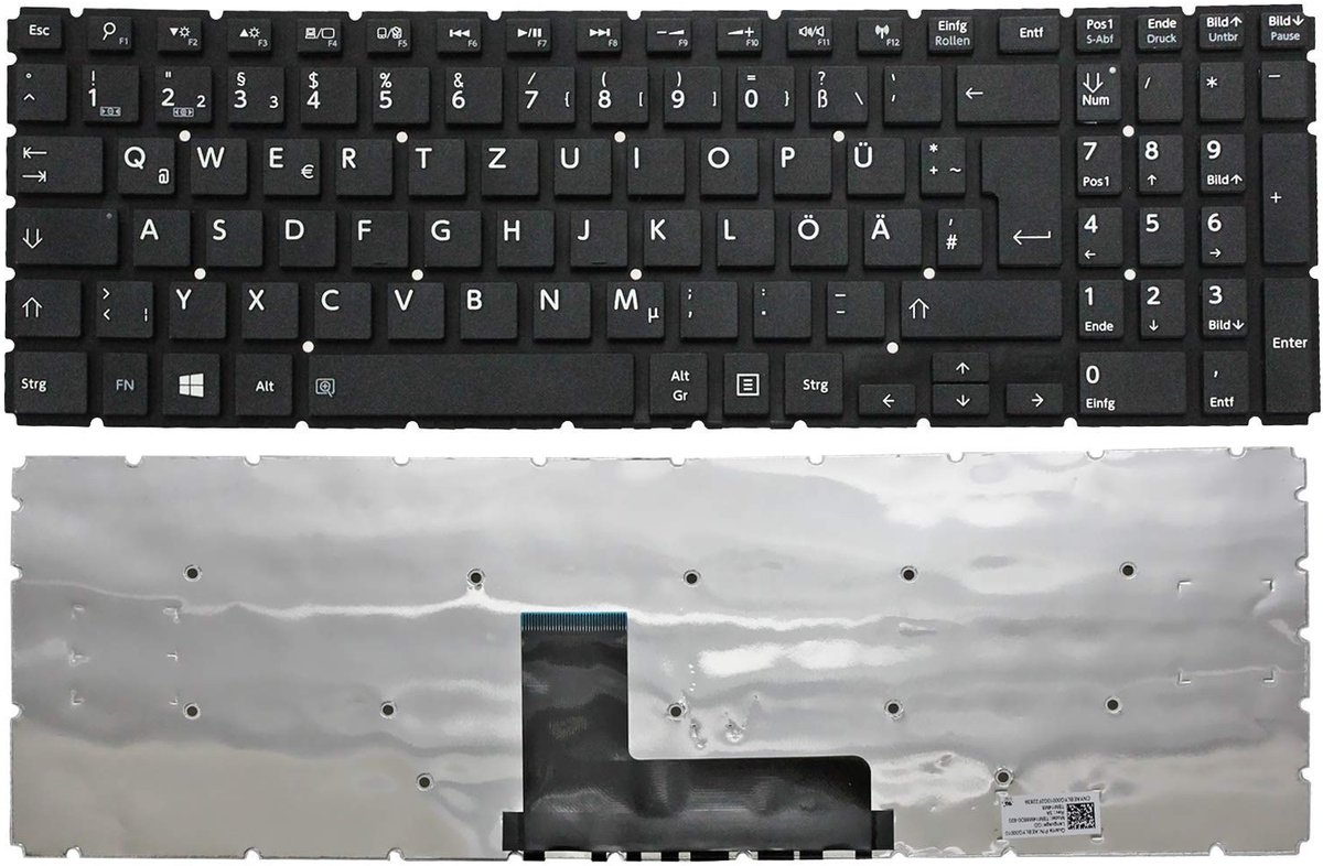 ONF3 - Duits toetsenbord - Laptop-reparatieonderdeel - Geschikt voor Toshiba Satellite L50 - Hoogwaardige kwaliteit - Toetsenbord met Duitse lay...