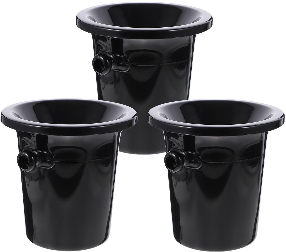 Dailygoody - OmGoods - Dailygoody - 3-delige wijnprobeerset - wijnproeven - inclusief spuugbak en schenktuit - zwart champagnekleurig - ideaal voor wijnliefhebbers - perfect