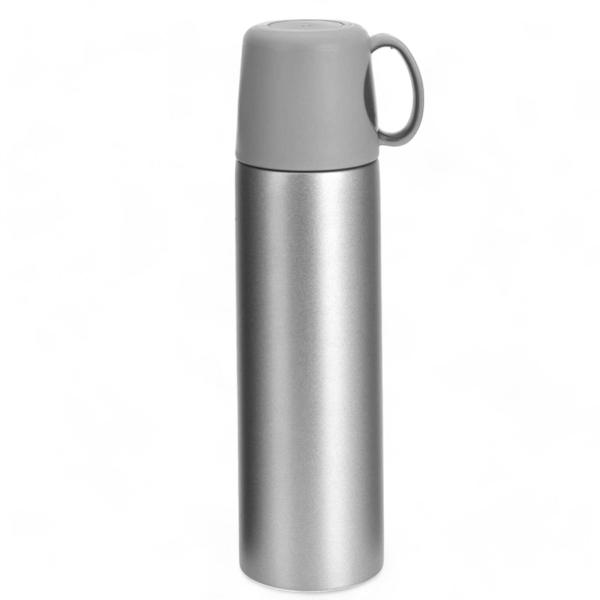 Dailygoody - Thermoskan - geïsoleerde thermosfles - 12 uur warm - zilver - dubbelwandige isolatie - 500 ml - geschikt voor reizen, school en werk