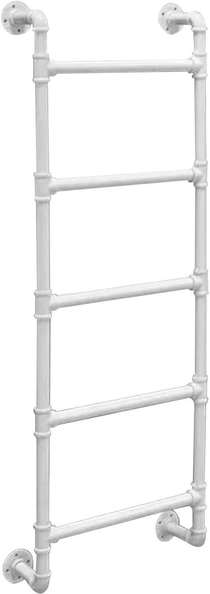 Wandladder Zolder - Huishoudtrap Kelderladder - Veilige Toegang Creëren - Stevig Smeedijzer - 300 cm - Zwart