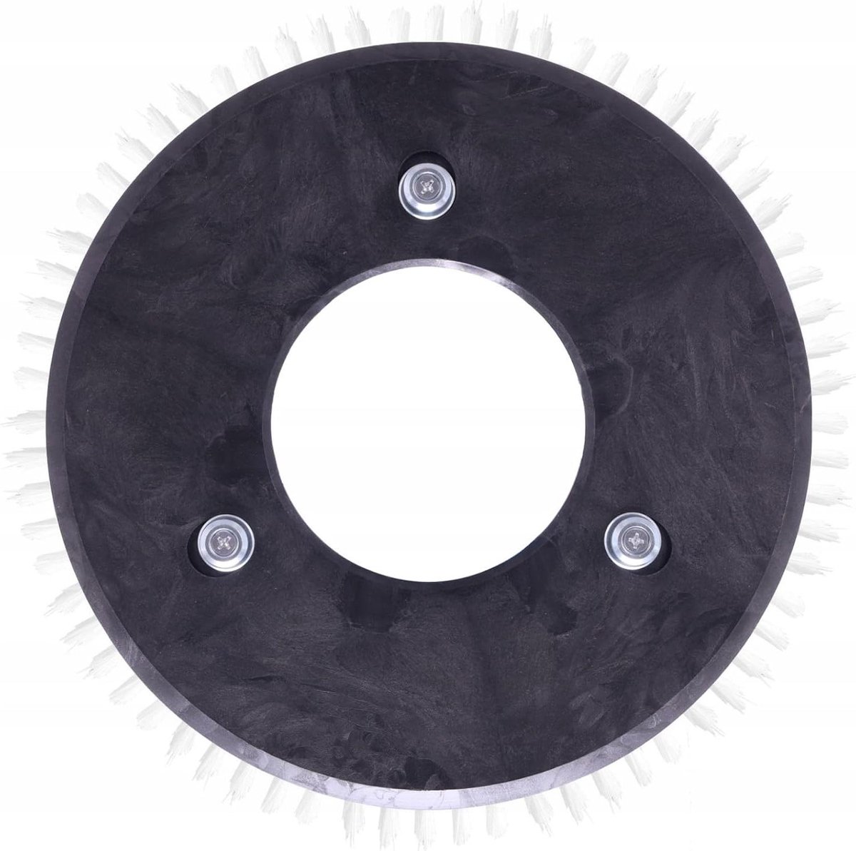 Plaatborstel - Schijfborstel Schoonmaak - Vloeren Reinigen - Hard Polypropyleen - 330 mm - Zwart