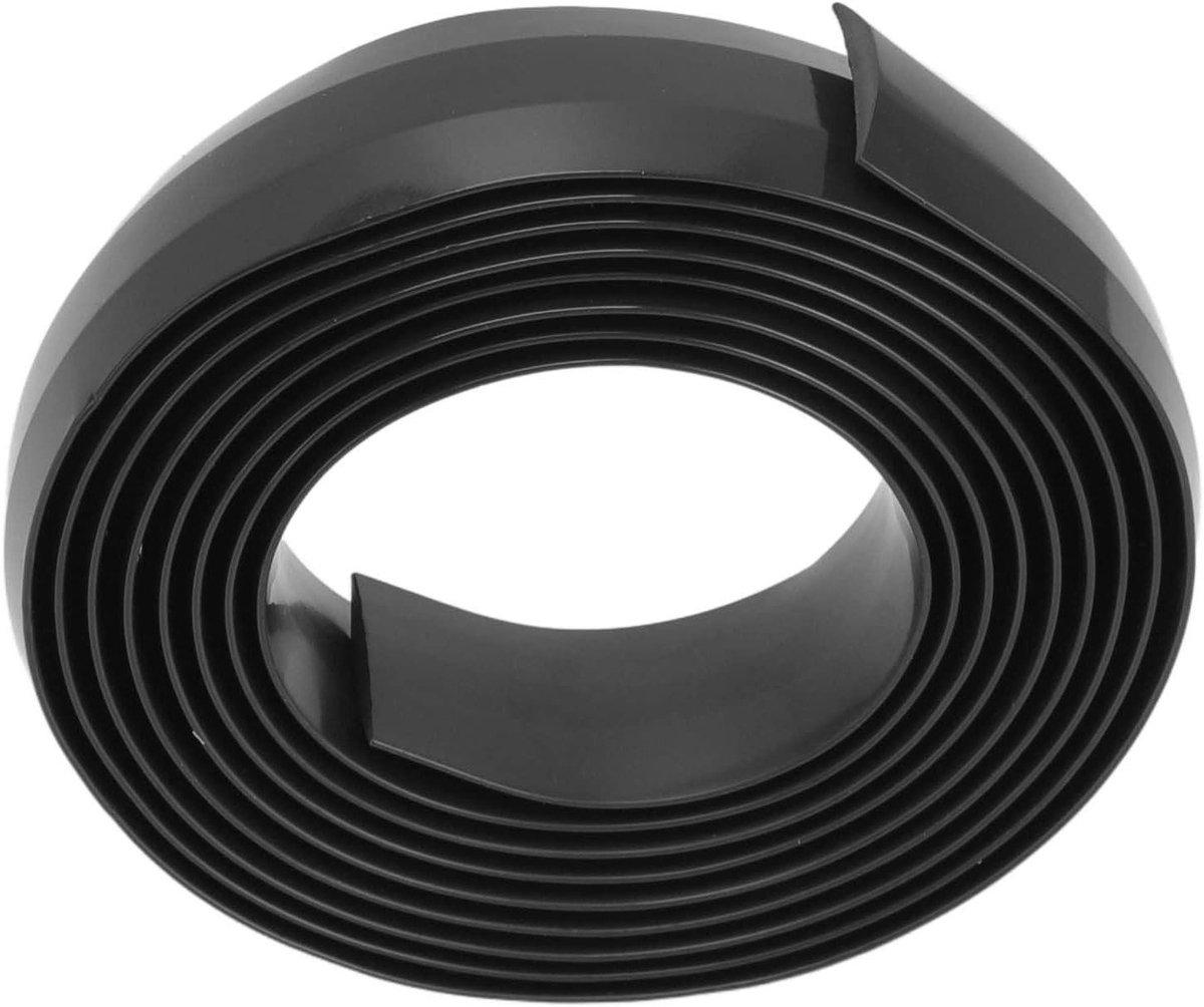 Grensmagneetstrip Stofzuiger - Magneetband Zuigmond - Gebied Afbakenen - Trapeziumvormig Ontwerp - 2 Meter - Zwart