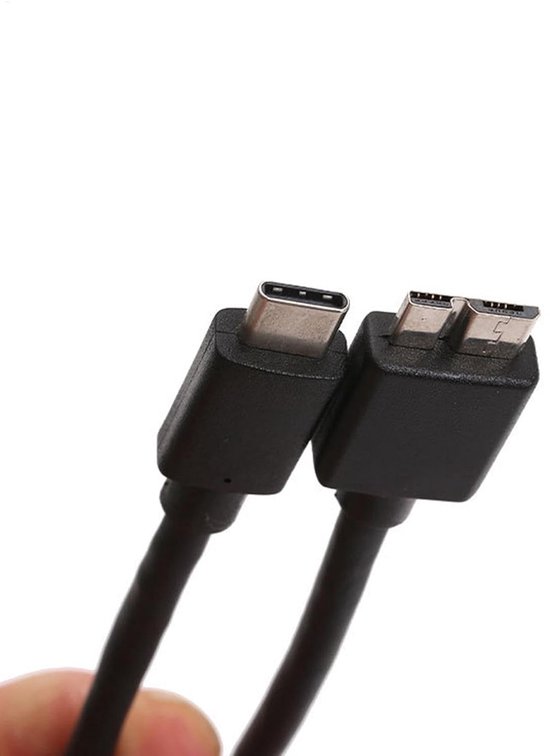 USB C Harde Schijf Kabel - Externe Harde Schijf Kabel - Data Overzetten - 5Gbps Snelheid - 30 cm - Zwart — afbeelding 5