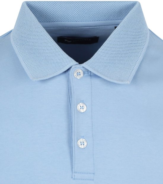Suitable Liquid Poloshirt Lichtblauw - Maat 3XL - Heren - Polo shirt Heren met Korte mouw