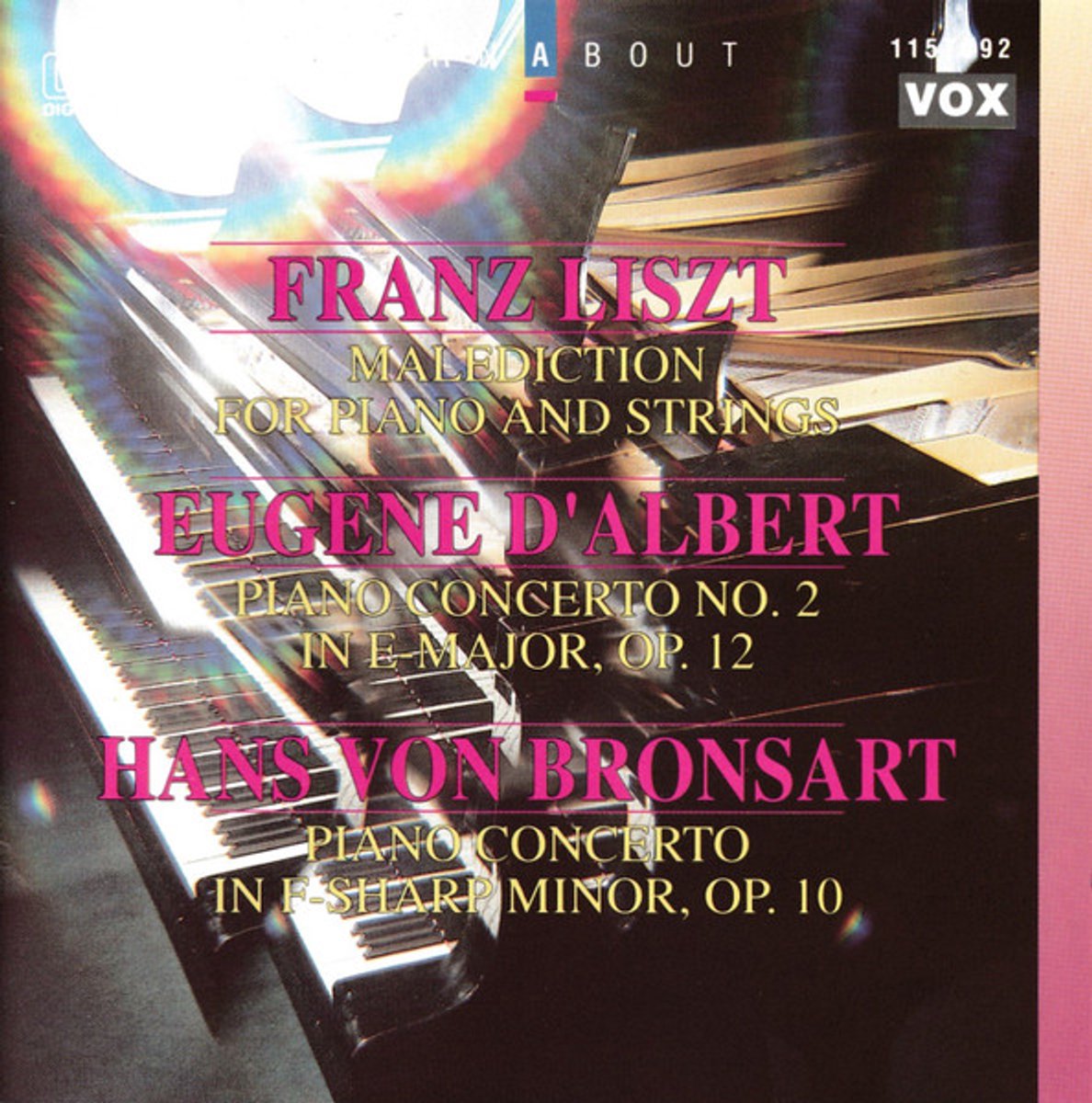 Michael Ponti - Franz Liszt Malediction For Piano And Strings (CD)