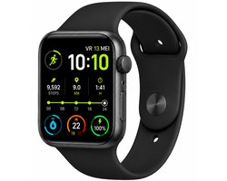 Royal Supplies RF-93 Smartwatch - Smartwatch Heren - Smartwatch Dames - Belfunctie- HD Touchscreen - Horloge - Stappenteller - Bloeddrukmeter - Saturatiemeter - IOS & Android -Screenprotector- Zwart