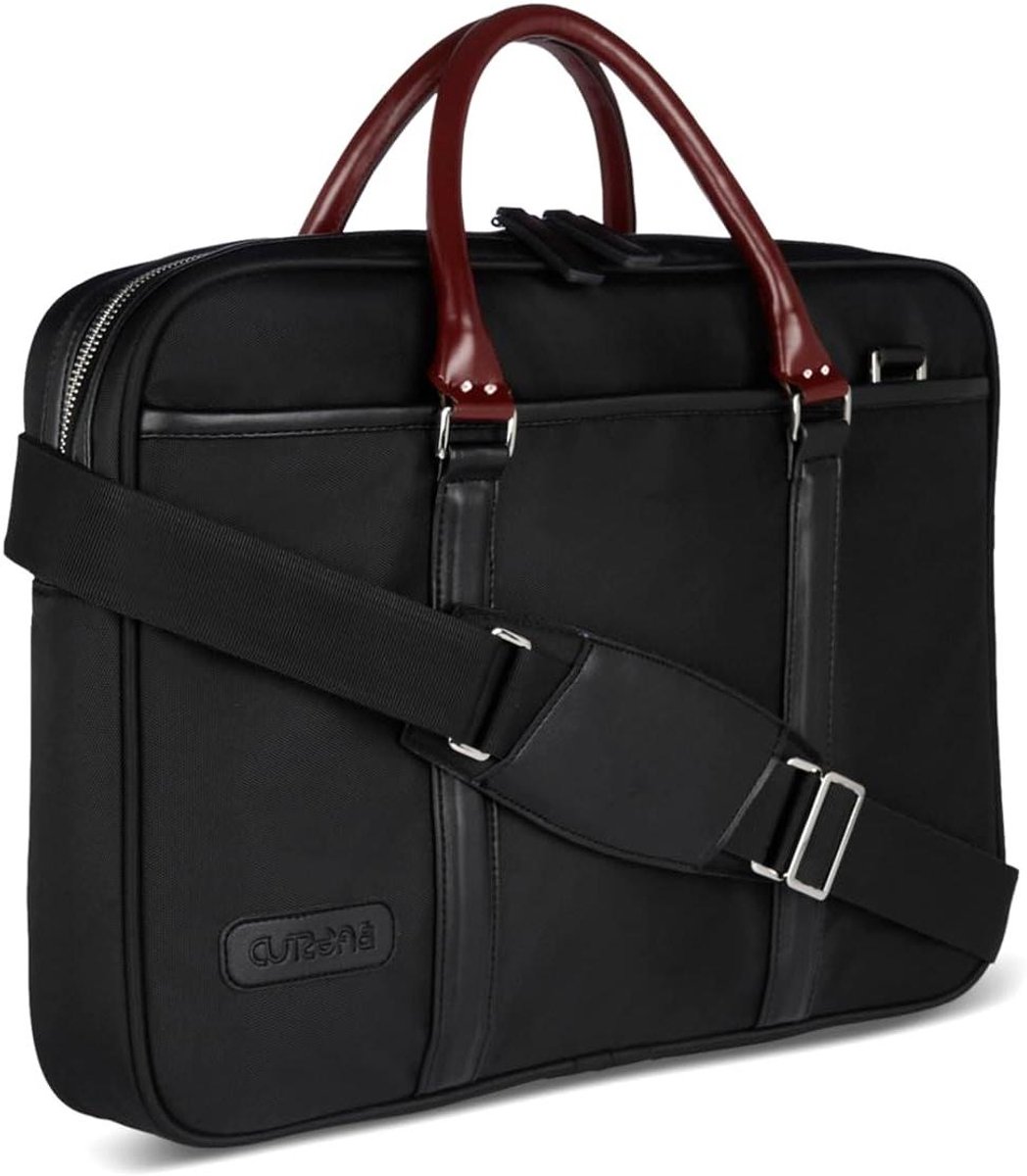 Werktas - Laptoptas Kantoortas - Professioneel Gebruik - Ruim Hoofdcompartiment - 8L - Zwart