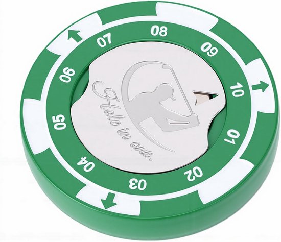 Golf Green Reader - Golfbal Marker - Helling Meten - Ingebouwde Waterpas - 0.7 cm dikte - Groen — afbeelding 5