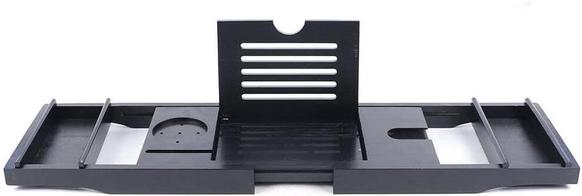 Badplank Uitschuifbaar - Badkuip Tafel - Ontspannen in Bad - Verstelbare Lengte - 75-110 cm - Houtkleur