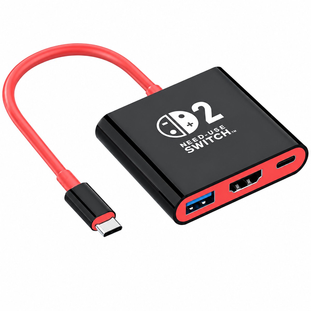 Docking Station geschikt voor Nintendo Switch 2, Nintendo Switch OLED & Nintendo Switch - Zwart/rood
