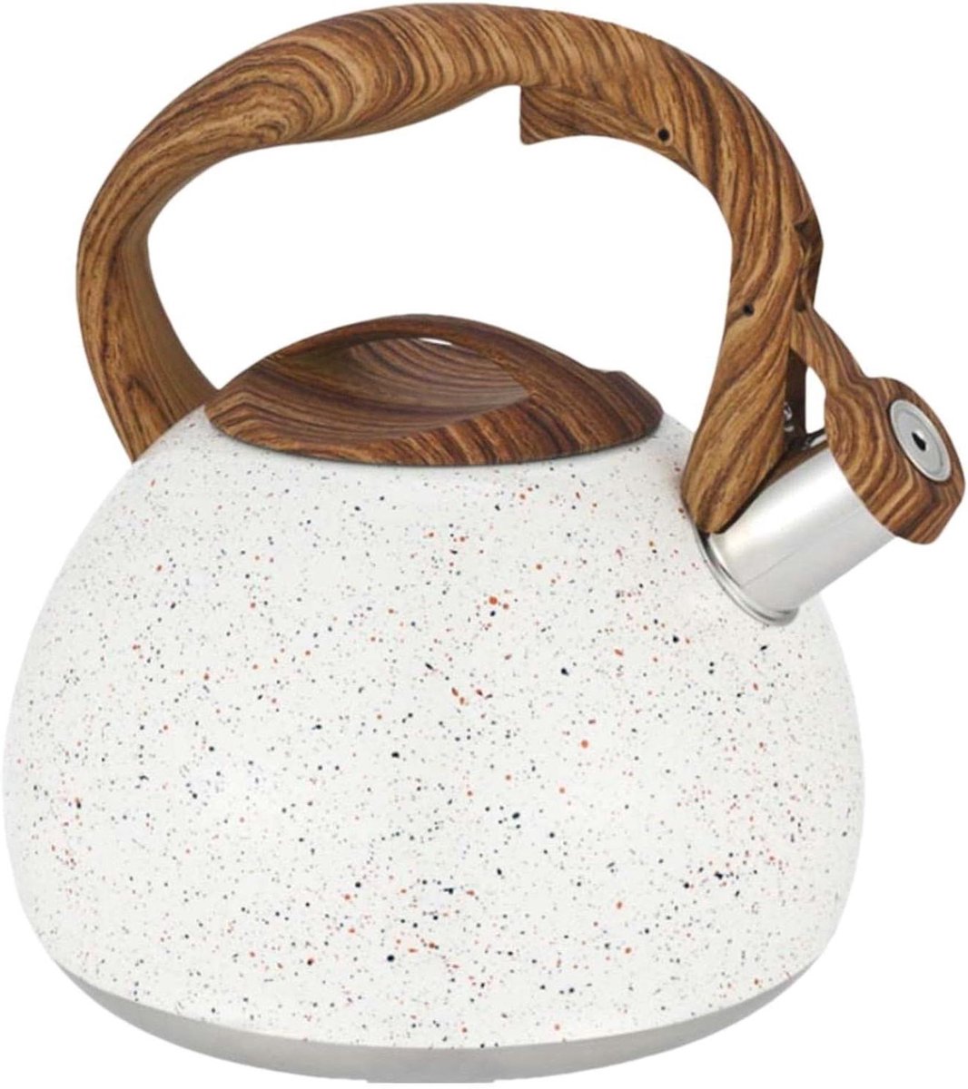 Waterkoker met Fluitje - Theeketel Roestvrij Staal - Water Koken - Snelle Verwarming - 3 Liter - Grijs