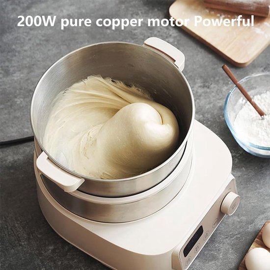 Elektrische Deegmixer - Kneedmachine Keuken - Zelf Bakken - Constante Temperatuur - 5L Capaciteit - Groen — afbeelding 4