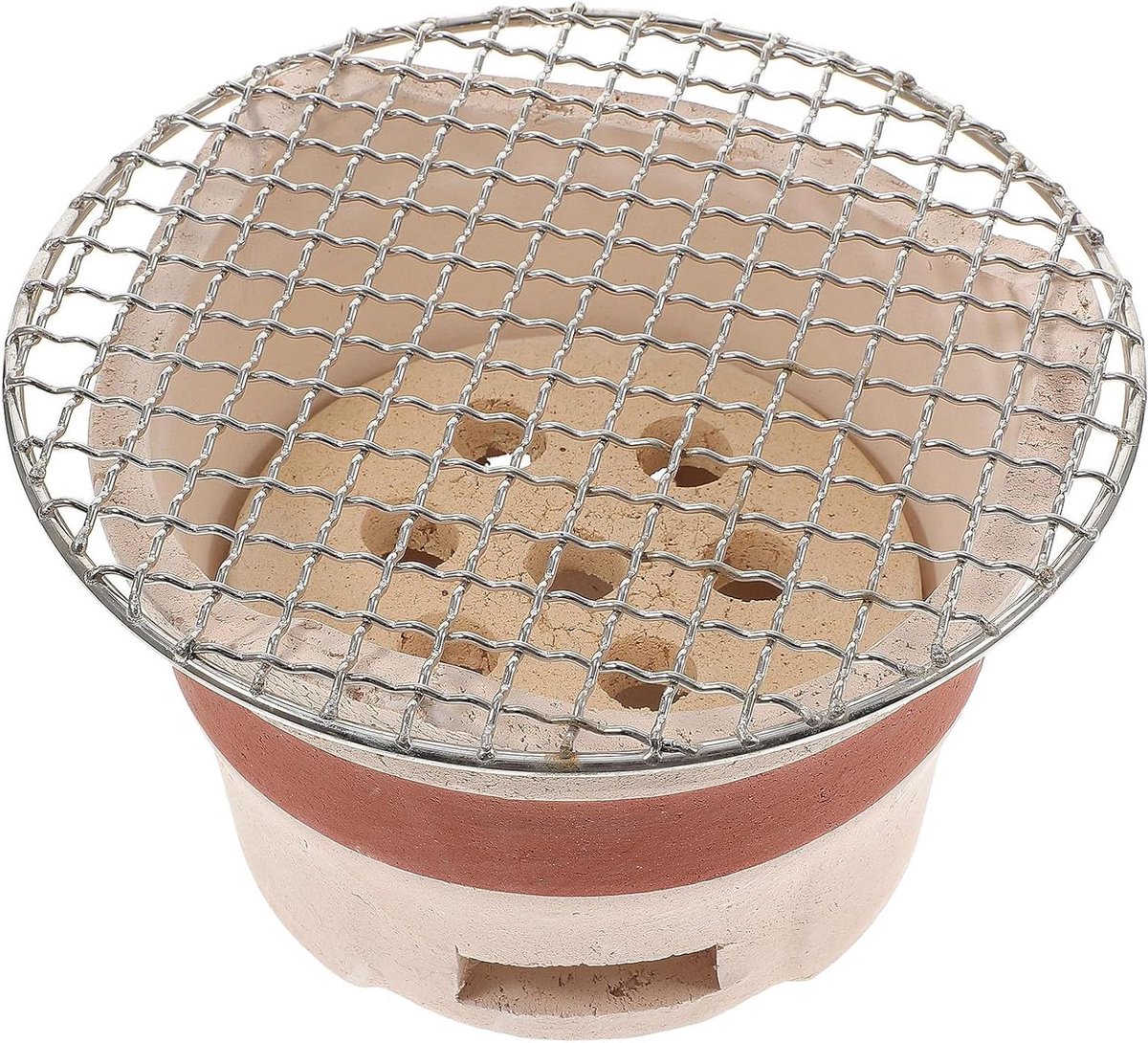 Houtskool Grill - Mini Barbecue - Buiten Koken - Draagbaar Ontwerp - 185x185x12 cm - Bruin