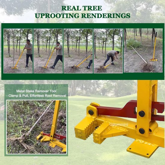 Wortelverwijderaar - Paaltrekker - Tuinonderhoud - Hefboomprincipe - 130 cm - Zwart — afbeelding 2