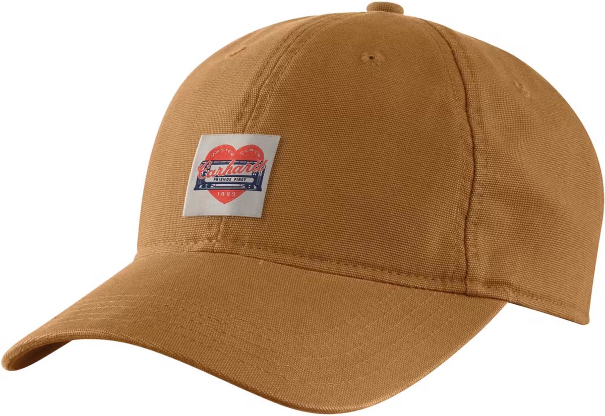 Carhartt Heart Patch Canvas Cap - Bruin