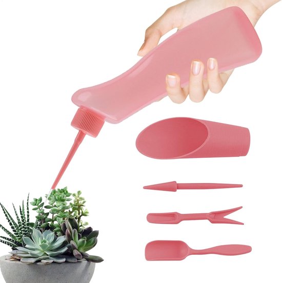 Tuingereedschap Set - Planten Verzorging - Planten Verpotten - Ergonomisch Ontwerp - 500ml Fles - Roze van Tuingereedschap. — afbeelding 5