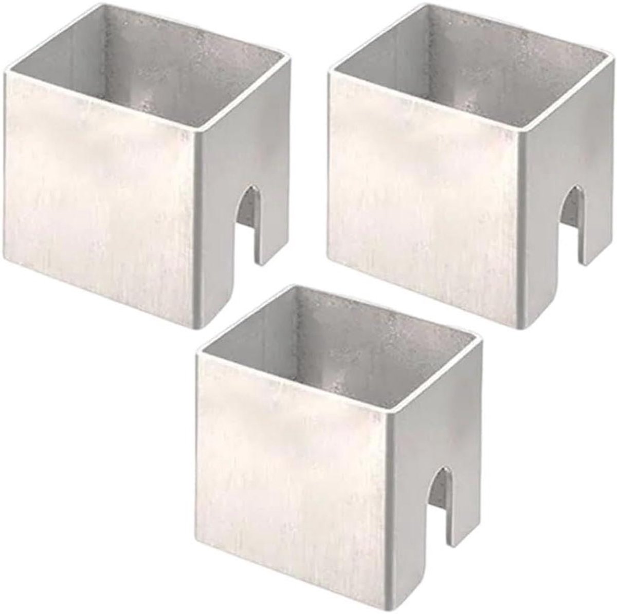 Grill Mat Stand - Vuurplaat Spacers - Barbecue Stabiliseren - Roestvrij Staal - 3 stuks - Zilver