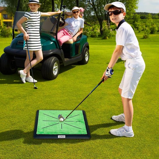 Golf Oefenmat - Swing Trainer - Golfslag Verbeteren - Visuele Swing Feedback - 44 x 34 cm - Groen van GOLF — afbeelding 2