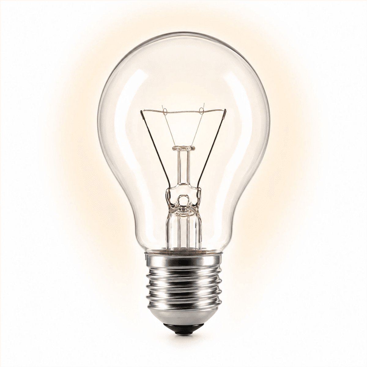 1x Peertje Gloeilamp E27 - 75W - Warm Wit Licht (2700K) - 765 lm - 1 jaar - Dimbaar