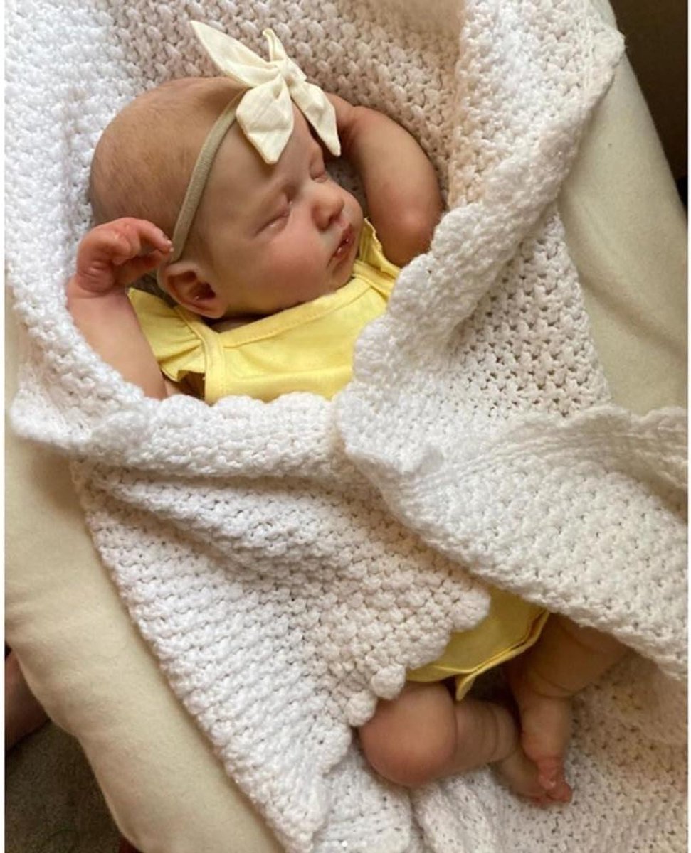 Poppen Reborn Meisje - Babypop Pasgeboren - Spelen en Gezelschap - Handgeschilderd Haar - 50 cm - Niet gespecificeerd