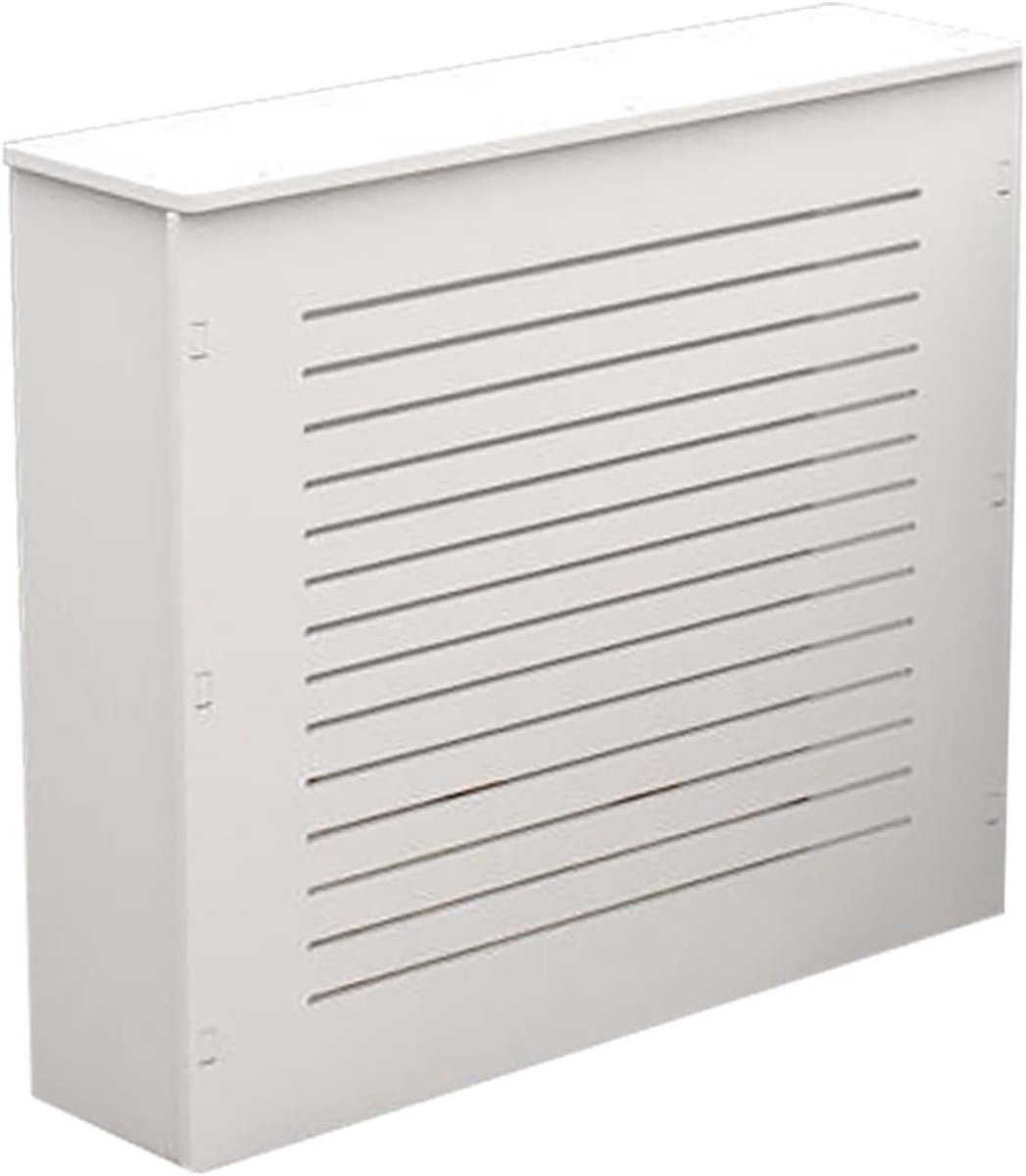 Radiatorbekleding - Verwarming afdekking - Woonkamer verfraaien - Duurzaam hout-kunststof - 80 x 60 x 20cm - Wit