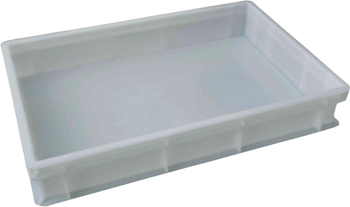 Servicekast - Opslagdoos - Voedsel bewaren - Vaatwasmachinebestendig - 60 x 40 x 10 cm - Wit