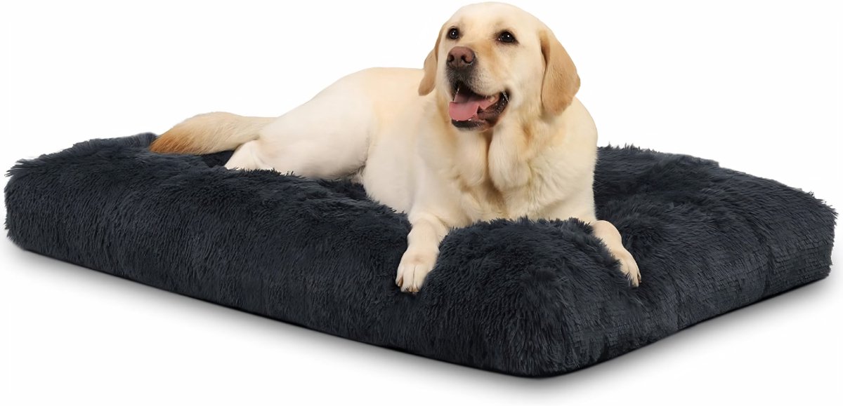 AHD® Hondenkussen - Hondenmand - Hondenbed - Hondenkussen - Grijs - 105cm x 70cm x 9cm