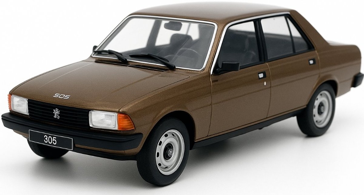 Peugeot 305 1977 Bruin Modelauto 1/24 Whitebox