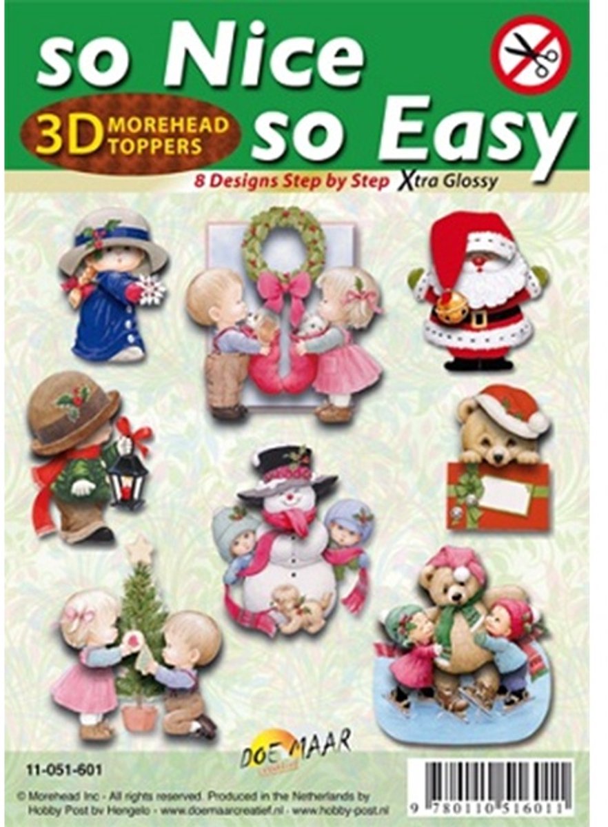 3d Moreheads toppers kerst