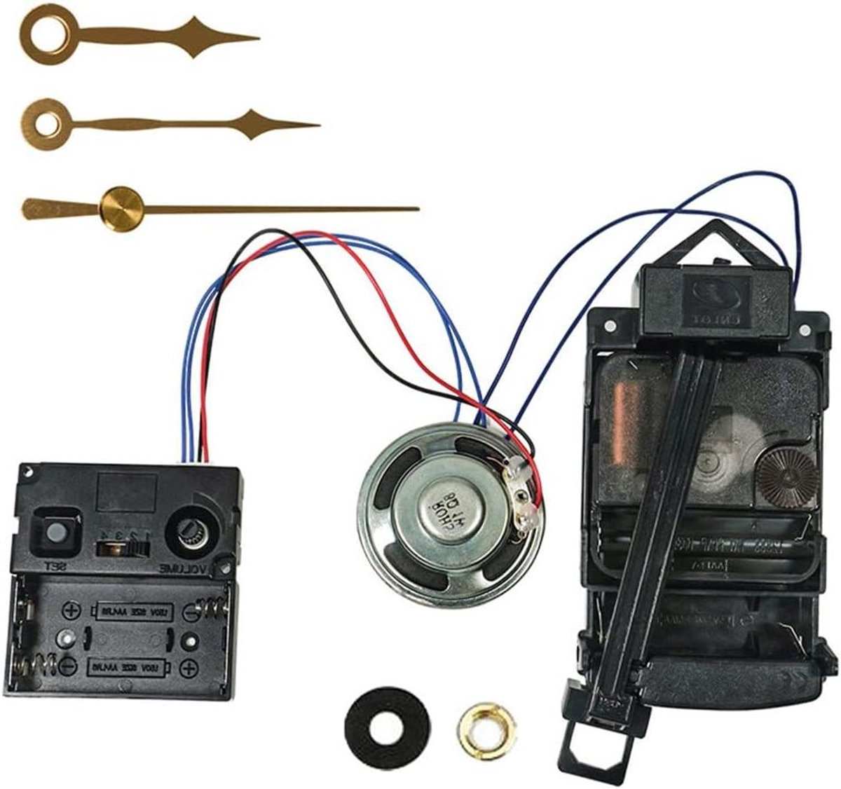 Uposao Pendelklok beweging vervanging uurwerk muziekdoos beweging set quartz uurwerk batterij aangedreven reparatieonderdelen vervanging
