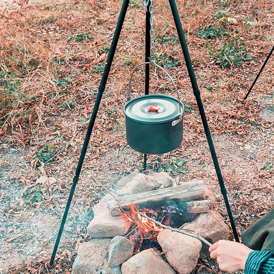 Camping Statief - Kook Statief - Kampvuur Koken - Robuust Staal - Verstelbaar van Camping — afbeelding 3