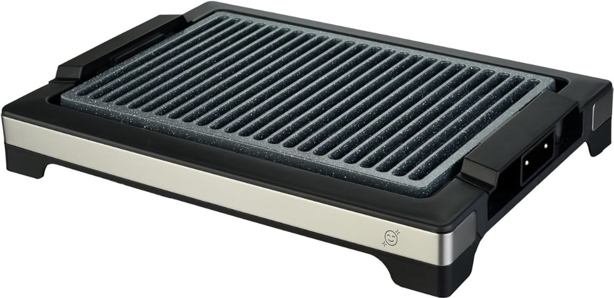 REN® Gourmetstel 4 Personen - Gourmetstel - Gourmetstel 4 person - antiaanbaklaag - 2000 W- Zwart- 35cm x 48cm x 11; 2.92 kg