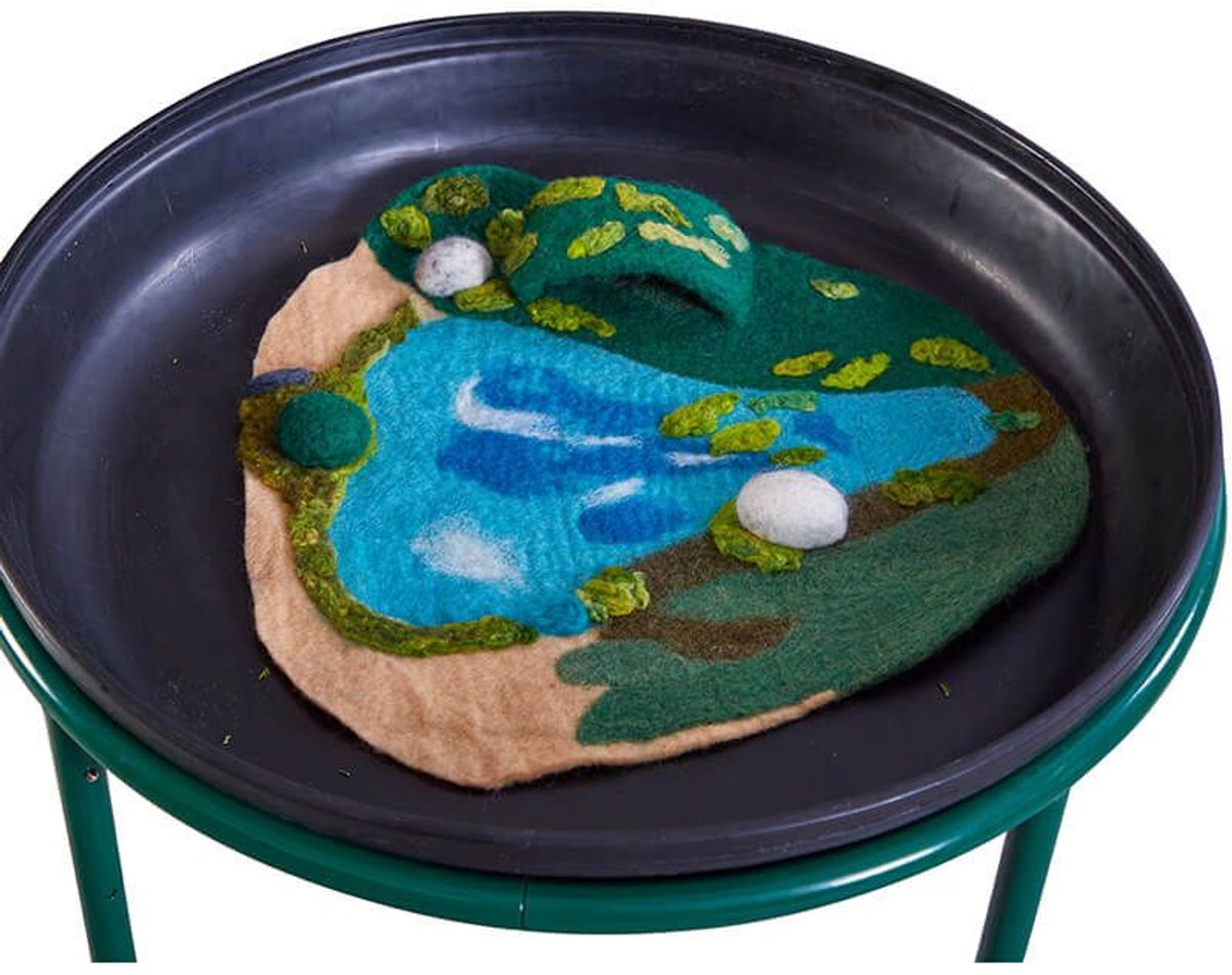 Cosy 3D Vilt Grot Mat speelmat voor kleine dieren.