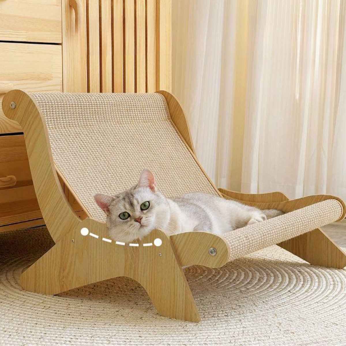 Favorite Things Kattenbed Hout & Sisal - Groot thumbnail 5