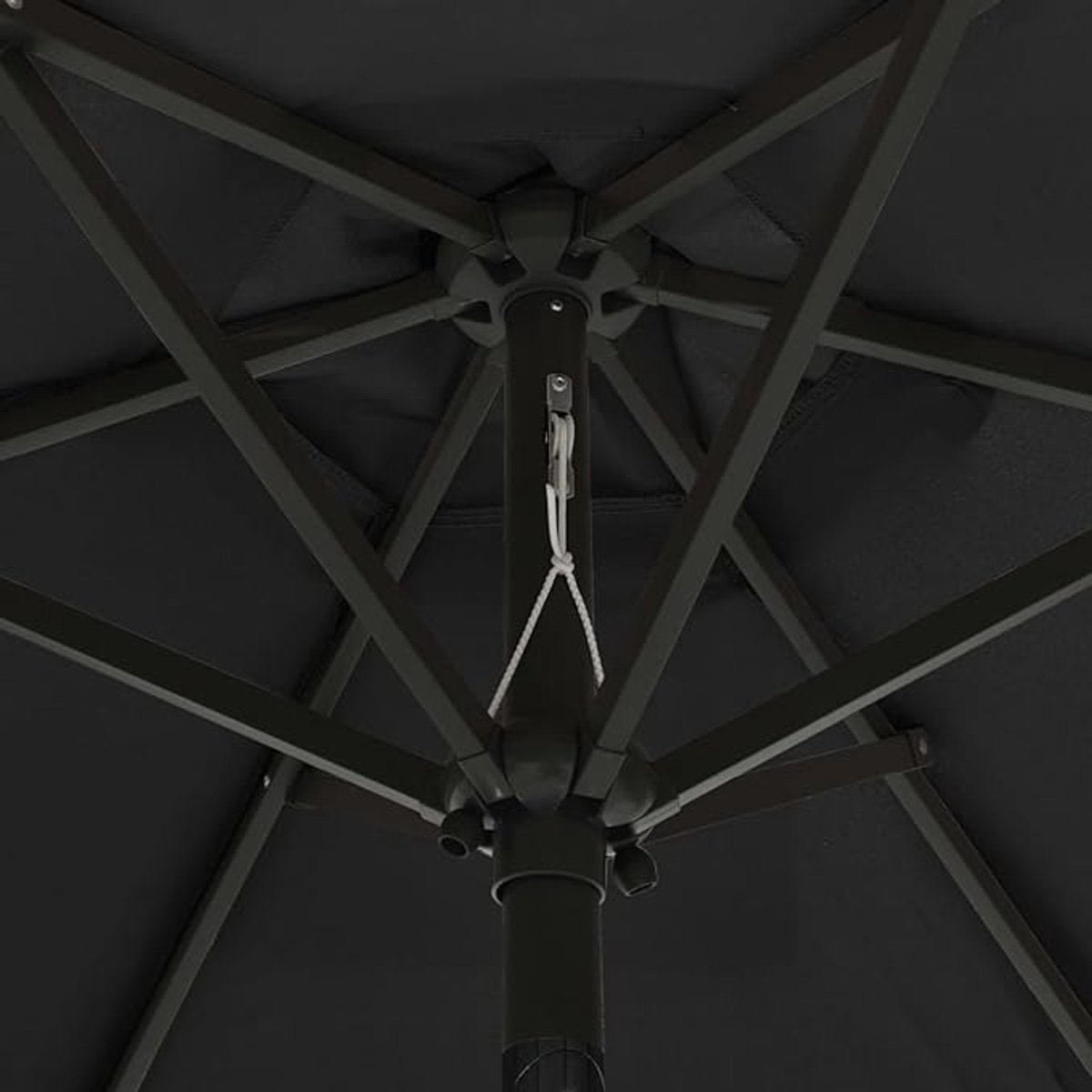 Balkon- & Tuinparasol Depauwonen LED Zonneparasol Rond Ø 265 cm | Verstelbaar & Knikbaar | UV-Bestendig, Winddicht & Waterafstotend | Inclusief 2-in-1 Beschermhoes | Taupe | Voor Balkon, Terras & T...