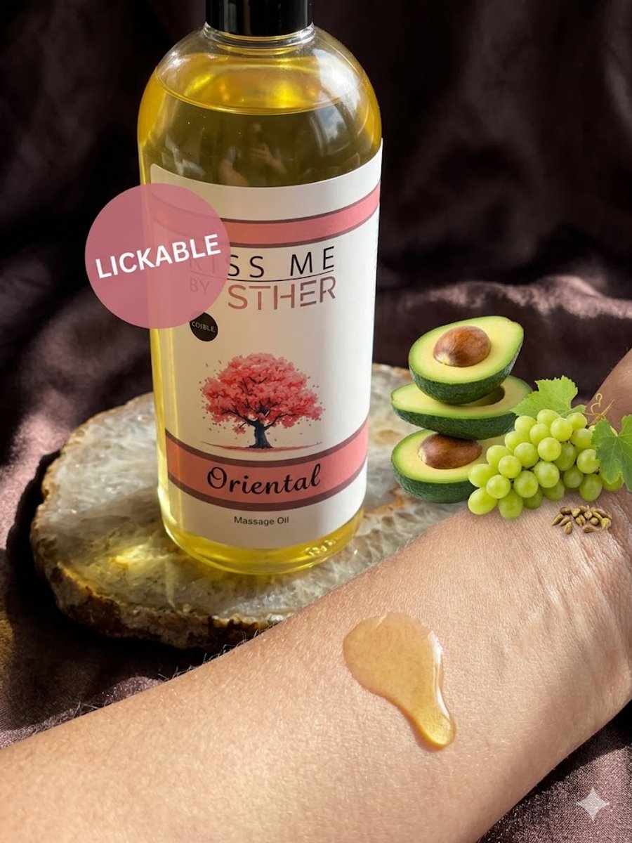 Sther Premium Massageolie - Oriental - Royale 500ml - Professionele Kwaliteit Glijmiddel op Oliebasis - Met Avocado-olie - Ultra Langdurig Glijvermogen thumbnail 5